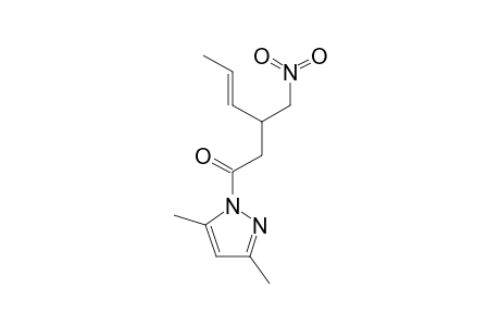 3,5-DIMETHYL-1-[4-NITRO-3-(1-PROPENYL)-BUTANOYL]-PYRAZOLE