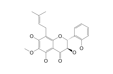 FLORANOL;3,5,7,2'-TETRAHYDROXY-6-METHOXY-8-PRENYL-FLAVANONE