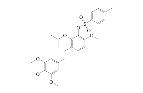 (E)-(3,4,5-TRIMETHOXY)-(2'-ISOPROPYLOXY-3'-[PARA-TOLUENESULFONYLOXY])-STILBENE;MINOR_ISOMER