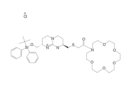 #5;(2S,8S)-2-(TERT.-BUTYLDIPHENYLSILANYLOXYMETHYL)-8-[2-OXO-2-(1,4,7,10,13-PENTAOXA-16-AZA-CYCLOOCTADEC-16-YL)-ETHYLSULFANYLMETHYL]-3,4,6,7,8,9-HEXAHYDRO-2H-PY