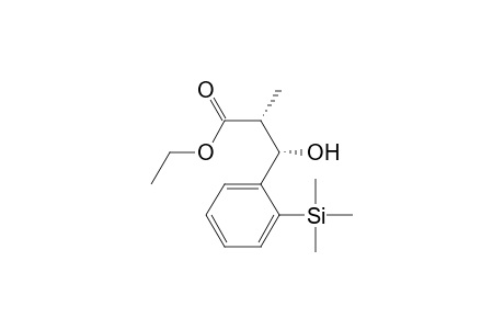 Ethyl (2R*,3S*)-3-Hydroxy-2-methyl-3-[2-(trimethylsilyl)phenyl]propionate