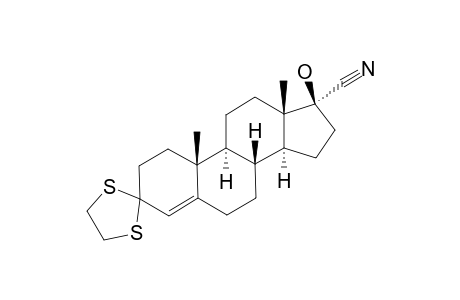 17-ALPHA-CYANO-17-BETA-HYDROXY-3-CYClOETHYLENEDITHIOANDROST-4-ENE