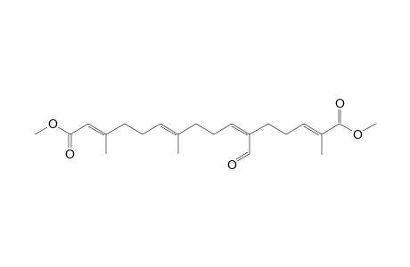 DIMETHYL-(2E,6E,10Z,14Z)-6-FORMYL-2,10,14-TRIMETHYLHEXADECA-2,6,10,14-TETRAENE-DIOATE