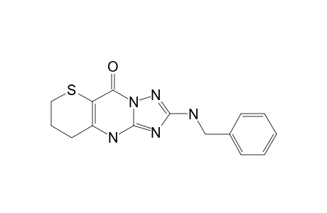 7,8-DIHYDRO-2-BENZYLAMINO-9H,10H-THIOPYRANO-[3,2-D]-1,2,4-TRIAZOLO-[1,5-A]-PYRIMIDIN-5-ONE