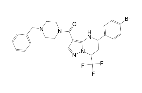 3-[(4-benzyl-1-piperazinyl)carbonyl]-5-(4-bromophenyl)-7-(trifluoromethyl)-4,5,6,7-tetrahydropyrazolo[1,5-a]pyrimidine