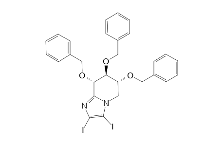 (6R,7S,8S)-6,7,8-TRIS-(BENZYLOXY)-2,3-DIIODO-5,6,7,8-TETRAHYDROIMIDAZO-[1,2-A]-PYRIDINE