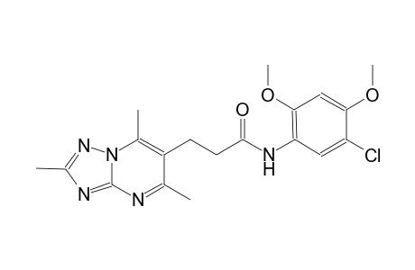 [1,2,4]triazolo[1,5-a]pyrimidine-6-propanamide, N-(5-chloro-2,4-dimethoxyphenyl)-2,5,7-trimethyl-