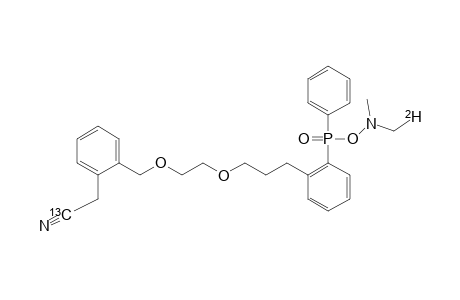 N-METHYL-N-METHYL-[(2)-H]-O-[(ORTHO-(3-(2'-((ORTHO'-CYANO-[(13)-CN]-METHYL)-PHENYL)-METHOXY)-ETHOXYLPROPYL)-PHENYL)-PHENYLPHOSPHINYL]-HYDROXYLAMINE