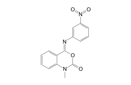 (Z)-1-METHYL-4-(3-NITROPHENYLIMINO)-1,4-DIHYDRO-2H-3,1-BENZOXAZIN-2-ONE