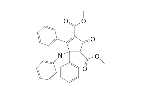 2-keto-4,5-di(phenyl)-5-(phenylamino)cyclopent-3-ene-1,3-dicarboxylic acid dimethyl ester