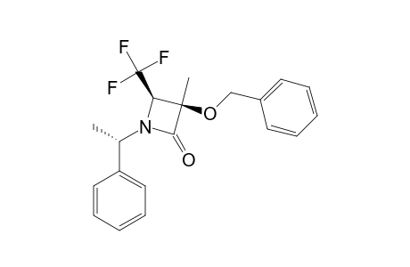 (3S,4R)-3-(BENZYLOXY)-3-METHYL-1-[(1S)-1-PHENETHYL]-4-(TRIFLUOROMETHYL)-2-AZETANONE