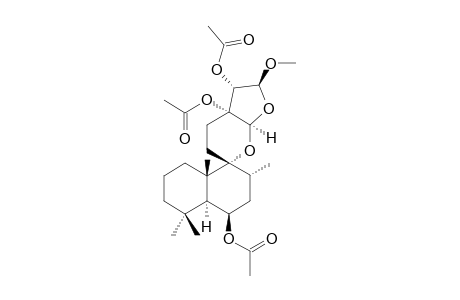 (REL-5S,6R,8R,9R,10S,13R,14S,15S,16R)-13,14-DIACETOXY-9,16;15,16-DIEPOXY-15-METHOXY-LABDANE