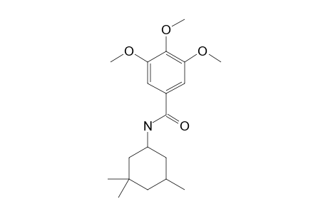 3,4,5-trimethoxy-N-(3,3,5-trimethylcyclohexyl)benzamide