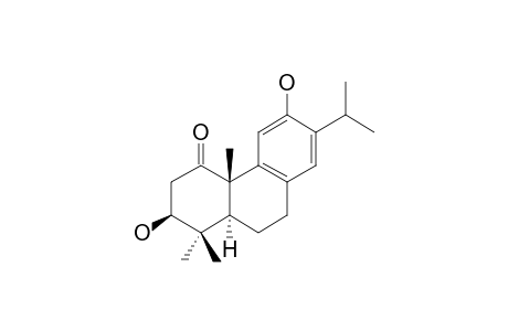 HINOKIOL-1-ONE;3-BETA,12-DIHYYDROXYABIETA-8,11,13-TRIENE-1-ONE