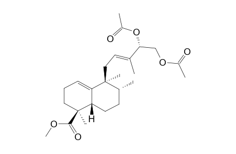 METHYL-14S,15-DIACETOXY-1(10)-12E-ENT-HALIMADIEN-18-OATE