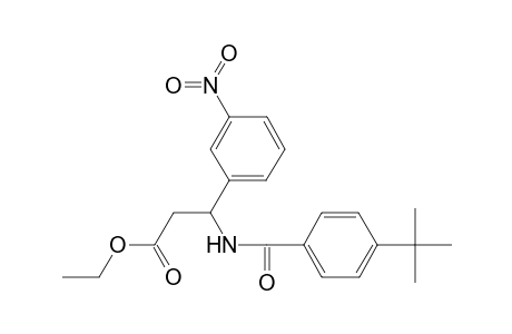 3-[[(4-tert-butylphenyl)-oxomethyl]amino]-3-(3-nitrophenyl)propanoic acid ethyl ester