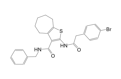 N-benzyl-2-{[(4-bromophenyl)acetyl]amino}-5,6,7,8-tetrahydro-4H-cyclohepta[b]thiophene-3-carboxamide