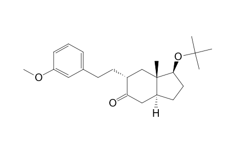 (+/-)-1-BETA-TERT.-BUTOXY-6-ALPHA-[2'-(3''-METHOXYPHENYL)-ETHYL]-7A-BETA-METHYL-2,3,3A-ALPHA,6,7,7A-HEXAHYDRO-1H-INDEN-5(4H)-ONE