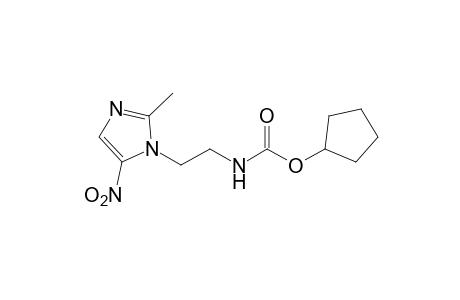 [2-(2-methyl-5-nitroimidazol-1-yl)ethyl]carbamic acid, cyclopentyl ester