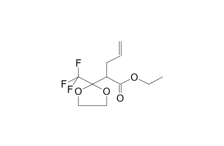 ETHYL 3,3-ETHYLENEDIOXY-4,4,4-TRIFLUORO-2-ALLYLBUTANOATE