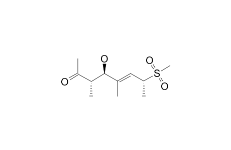 (+/-)-(3-R/S,4-S/R,5-E,7-S/R)-4-HYDROXY-3,5-DIMETHYL-7-[(METHYL)-SULFONYL]-OCT-5-EN-2-ONE