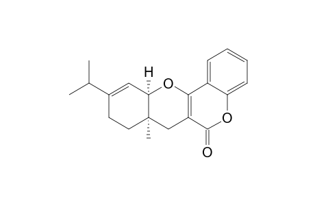 (7ASR,11ASR)-7A-METHYL-10-(1-METHYLETHYL)-7,7A,8,9-TETRAHYDRO-6H,11AH-[1]-BENZOPYRANO-[4,3-B]-BENZOPYRAN-6-ONE