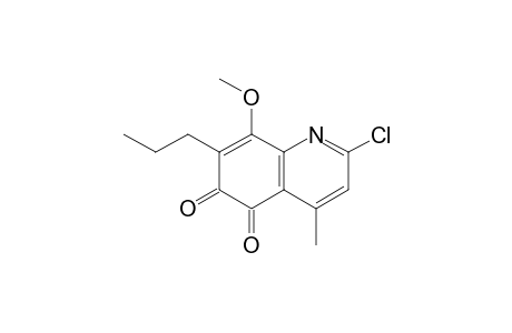 2-Chloro-8-methoxy-7-propyl-4-methyl-5,6-quinolinedione