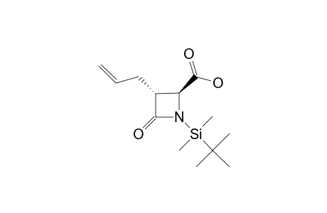 (2S,3R)-3-ALLYL-1-(TERT.-BUTYLDIMETHYLSILYL)-4-OXO-AZETIDINE-2-CARBOXYLIC-ACID