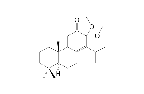 13,13-DIMETHOXY-TOTARA-8(14),9(11)-DIEN-12-ONE