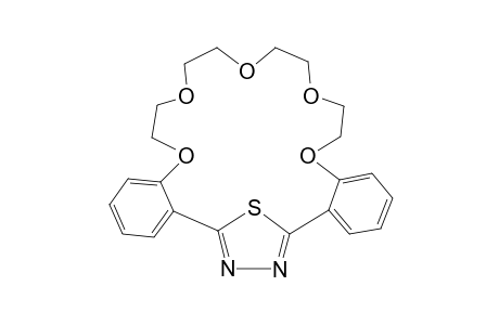 2,3,17,18-DIBENZO-4,7,10,13,16-PENTAOXA-22-THIA-20,21-DIAZABICYCLO-[17.2.1]-DOCOSA-19,21-DIENE