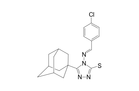 5-(1-ADAMANTYL)-4-(4-CHLOROBENZYLIDENEAMINO)-3-MERCAPTO-1,2,4-TRIAZOLE