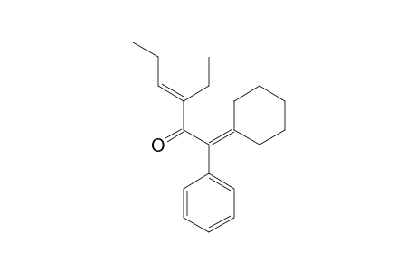 (3E)-1-CYCLOHEXYLIDENE-3-ETHYL-1-PHENYLHEX-3-EN-2-ONE