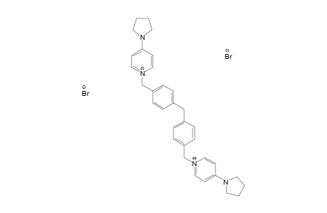 1,1'-[METHYLENEBIS-(BENZENE-1,4-DIYLMETHYLENE)]-BIS-[(4-PYRROLIDINO)-PYRIDINIUM]-DIBROMIDE