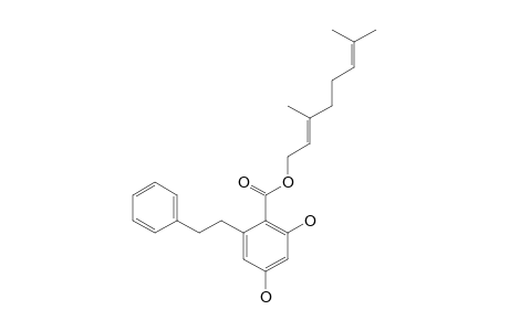 GERANYL-2,4-DIHYDROXY-6-PHENYLBENZOATE