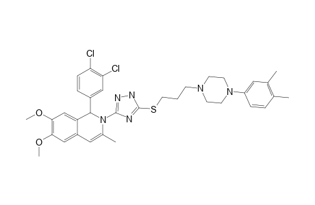 #8A/7;6,7-DIMETHOXY-3-METHYL-1-(3,4-DICHOLROPHENYL)-2-[5-[3-[4-(3,4-DIMETHYLPHENYL)-PIPERAZIN-1-YL]-PROPYLTHIO]-1,2,4-TRIAZOL-3-YL]-1,2-DIHYDROISOQUINOLINE