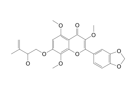 7-(2-HYDROXY-3-METHYLBUT-3-ENYLOXY)-3,5,8-TRIMETHOXY-3',4'-METHYLENEDIOXY-FLAVONE