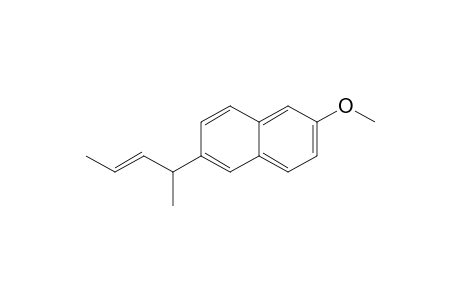 2-Methoxy-6-(pent-3-en-2-yl)naphthalene