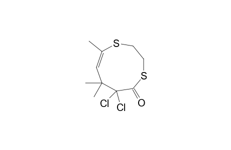 5H-1,4-Dithionin-5-one, 6,6-dichloro-2,3,6,7-tetrahydro-7,7,9-trimethyl-