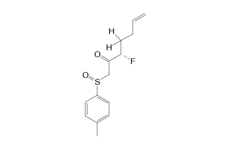 (3S)-1-[(4-METHYLPHENYL)-SULFINYL]-3-FLUORO-HEPT-6-EN-2-ONE