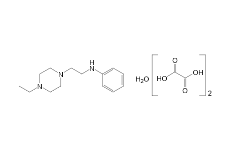 1-(2-anilinoethyl)-4-ethylpiperazine, oxalate, hydrate(1:2:1)