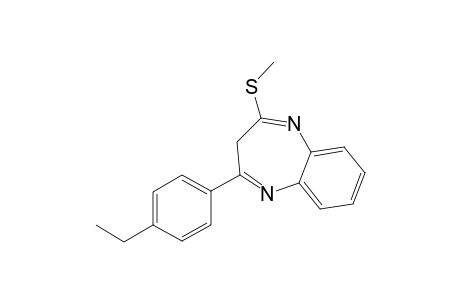 2-(4-Ethylphenyl)-4-(methylthio)-3H-1,5-benzodiazepine