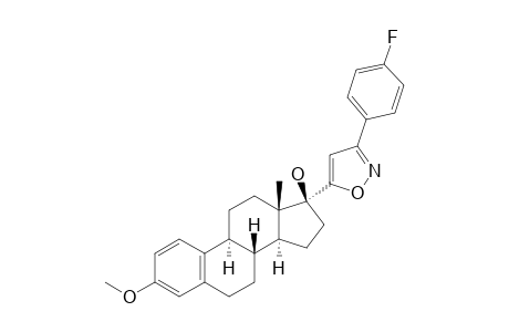 3-METHOXY-17-ALPHA-[3'-(4''-FLUORO)-PHENYL-ISOXAZOL-5'-YL]-ESTRA-1,3,5(10)-TRIEN-17-BETA-OL