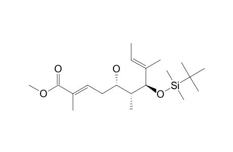 (5S,6R,7R,2E,8E)-7-(TERT.-BUTYLDIMETHYLSILYLOXY)-5-HYDROXY-2,6,8-TRIMETHYL-2,8-DECADIENOIC-ACID-METHYLESTER