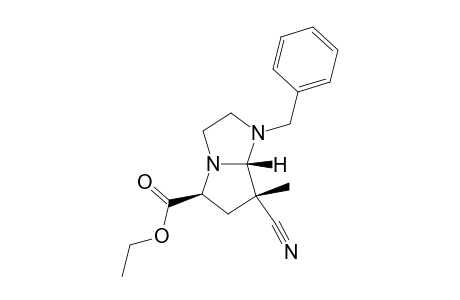 1-Benzyl-7-cyano-5-ethoxycarbonyl-7-methylhexahydro-1H-pyrrolo[1,2-a]imidazole