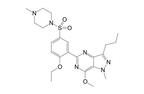 5-{2-ethoxy-5-[(4-methylpiperazin-1-yl)sulfonyl]phenyl}-7-methoxy-1-methyl-3-propyl-1H-pyrazolo[4,3-d]pyrimidine