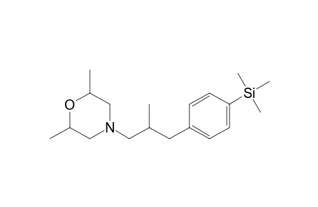 cis-2,6-Dimethyl-4-(2-methyl-3-[4-trimethylsilyl-phenyl]-propyl)-morpholine