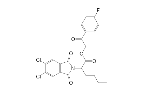 2-(4-fluorophenyl)-2-oxoethyl 2-(5,6-dichloro-1,3-dioxo-1,3-dihydro-2H-isoindol-2-yl)hexanoate