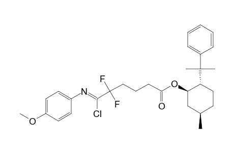 (+)-(E)-(1'R,2'S,5'R)-8'-PHENYLMENTHYL-6-CHLORO-5,5-DIFLUORO-6-(4-METHOXYPHENYLIMINO)-2-HEXANOATE