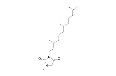 1-METHYL-3-(3',7',11'-TRIMETHYL-2'E,6'E,10-DODECATRIENYL)-2,4-IMIDAZOLIDINEDIONE