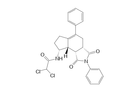 (3aS*,8R*,8aS*,8bR*)-2,5-Diphenyl-3a,4,6,7,8a,8b-hexahydro-8-(2',2'-dichloromethylcarbonylamino)cyclopent[e]isoindole-1,3(2H,3aH)-dione